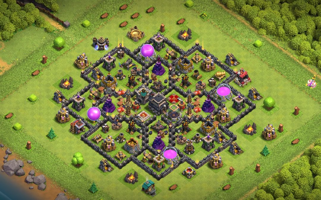 Town Hall 9 Hybrid Base layout by Trx