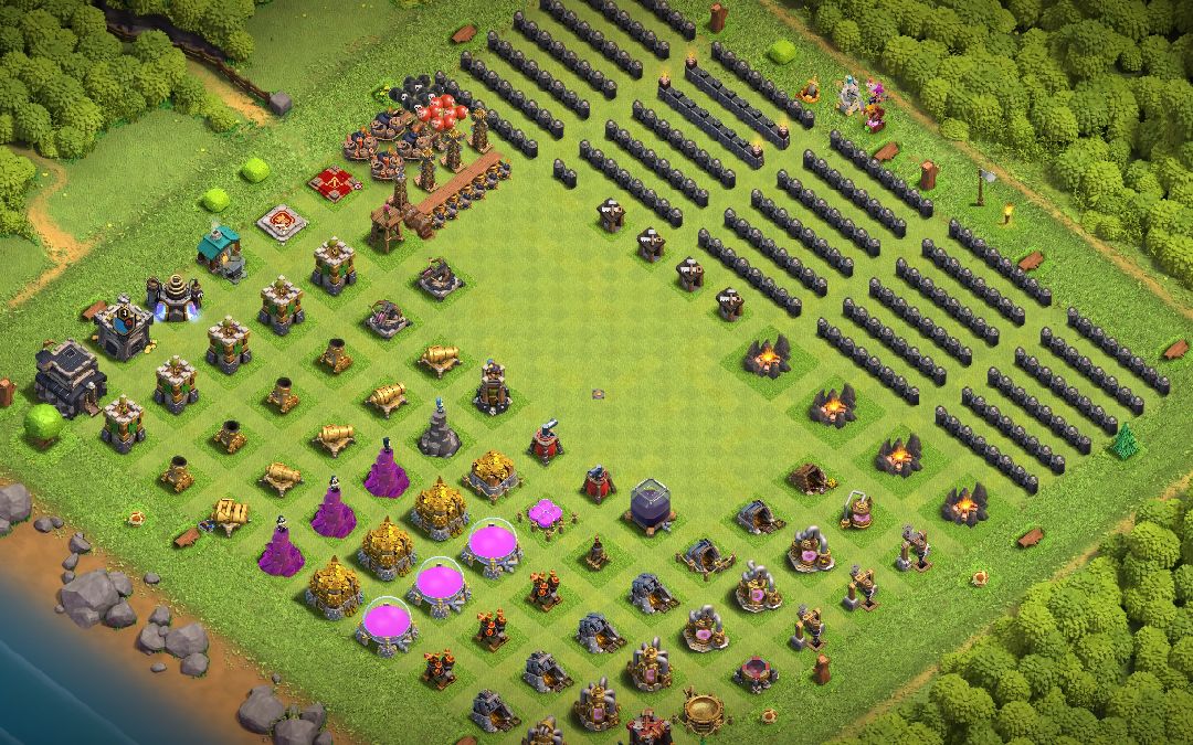 Town Hall 9 Fun Base layout by Nischal