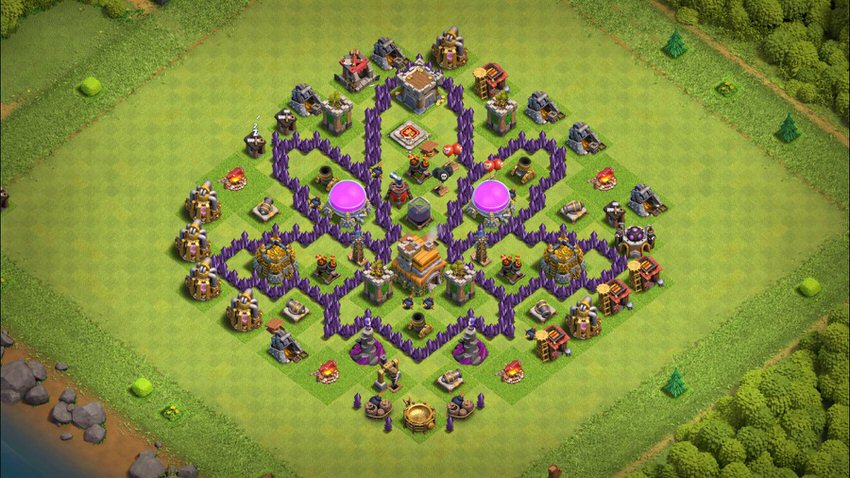 Town Hall 7 Fun Base layout by TReX