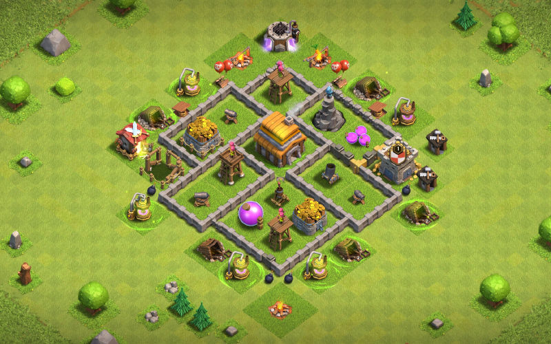 Town Hall 5 Farming Base layout by User