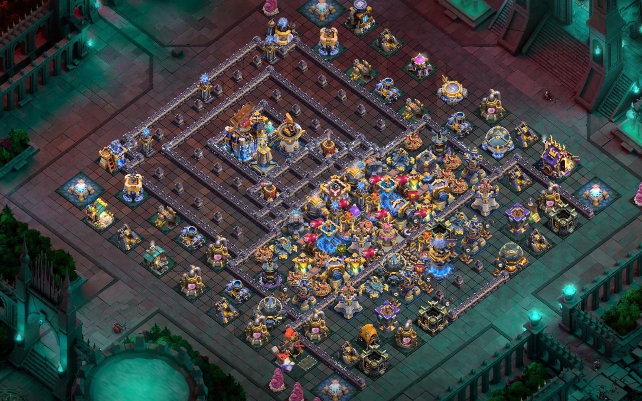Town Hall 18 Legend Base layout by XLR8