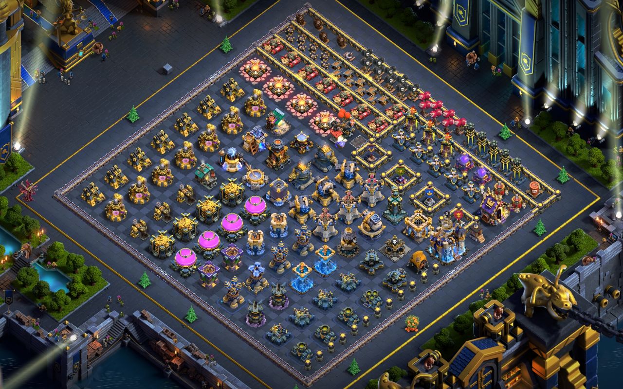 Town Hall 18 Hybrid Base layout by Bj Raihan