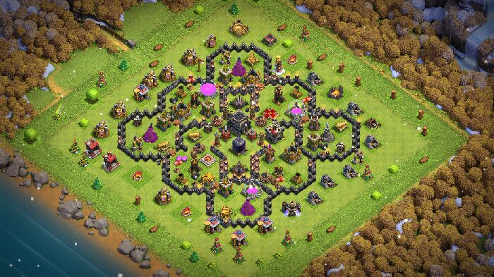 Town Hall 9 Trophy Base layout by DSS GAMER