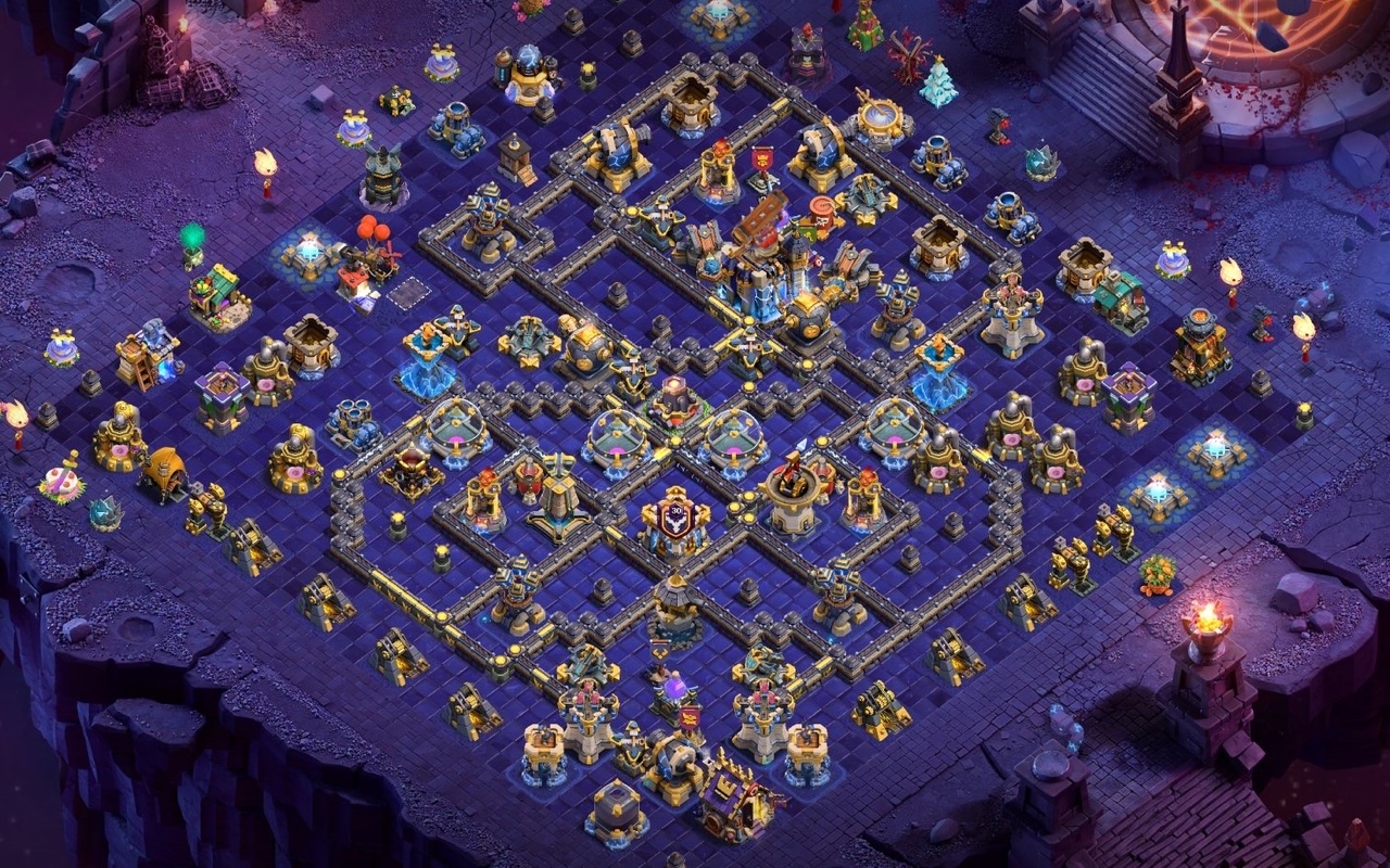 Town Hall 18 Trophy Base layout by XLR8