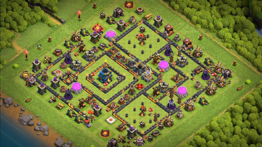 Town Hall 12 Trophy Base layout by TReX