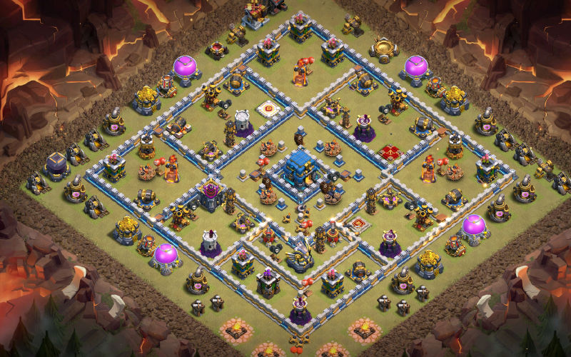 Town Hall 12 Hybrid Base layout by USER2056903