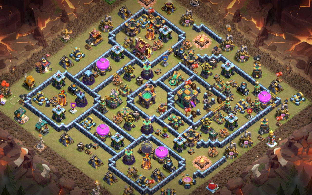 Town Hall 14 War Base layout by Razana