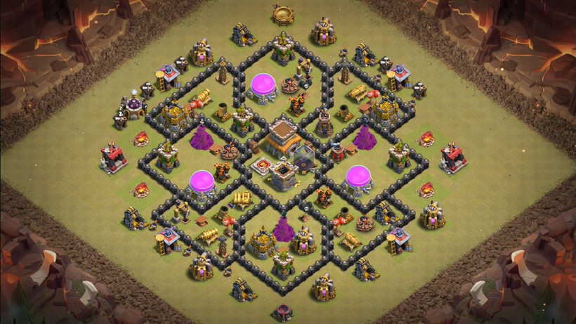 Town Hall 8 War Base layout by TReX