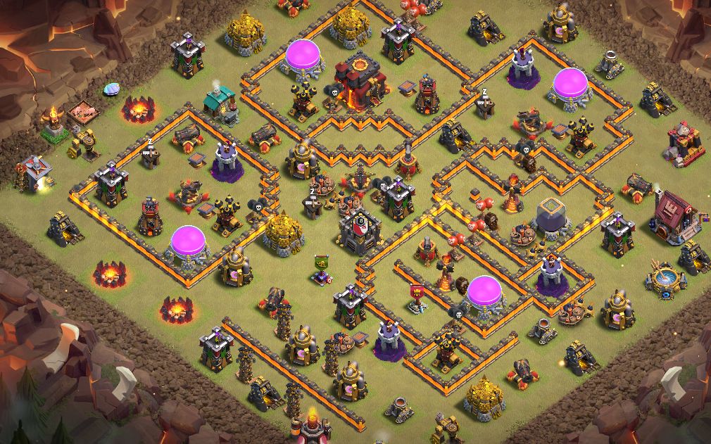Town Hall 10 CWL Base layout by (DK) MIR.