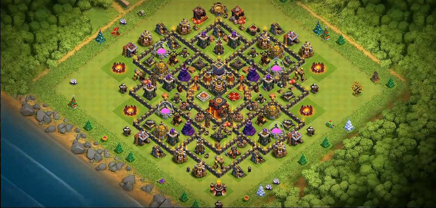 Town Hall 10 Trophy Base layout by TReX