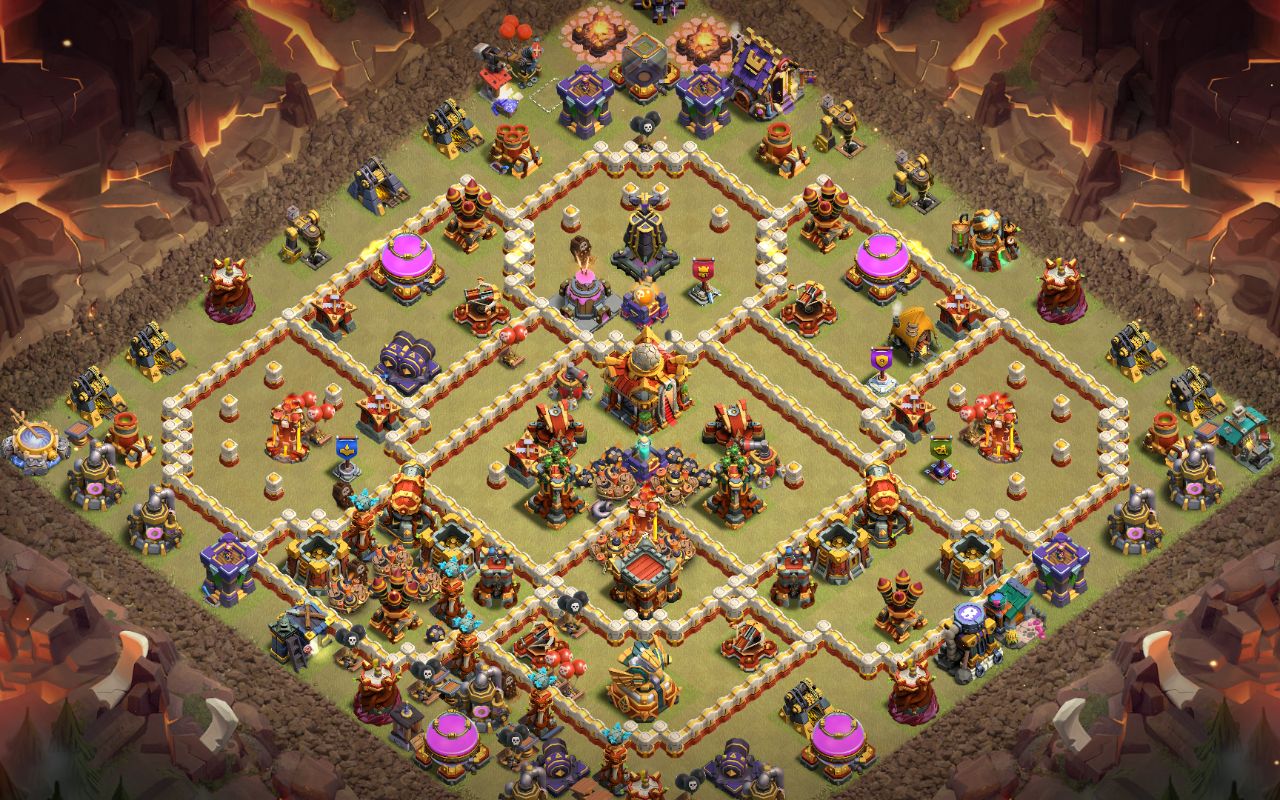 Town Hall 16 War Base layout by Sheikh Sadik