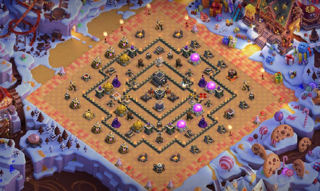 Town Hall 9 Farming Base layout by Aizenn