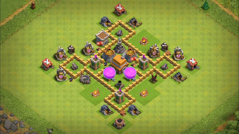Town Hall 5 Farming Base layout by TReX