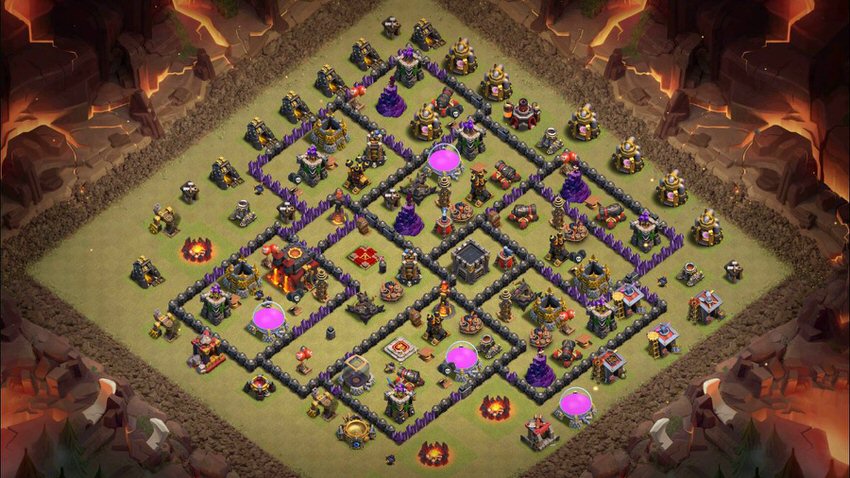 Town Hall 10 War Base layout by TReX