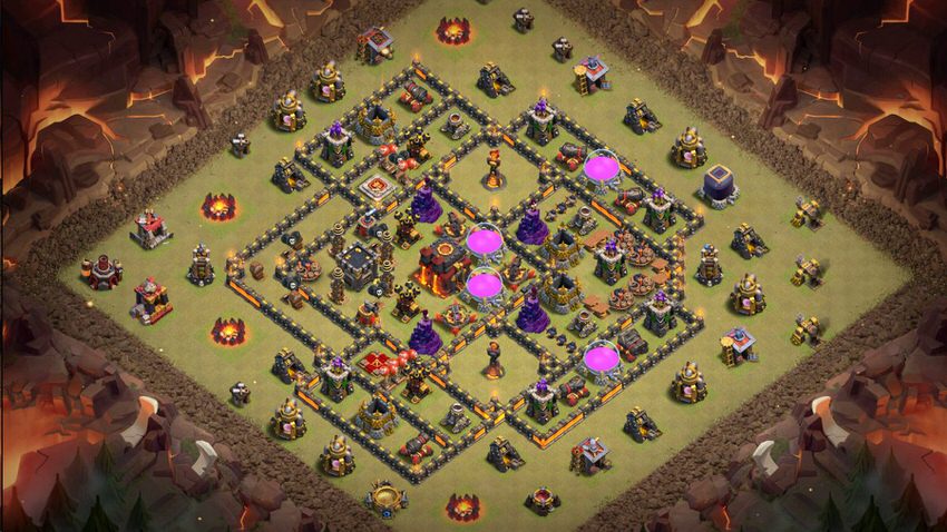 Town Hall 10 War Base layout by TReX