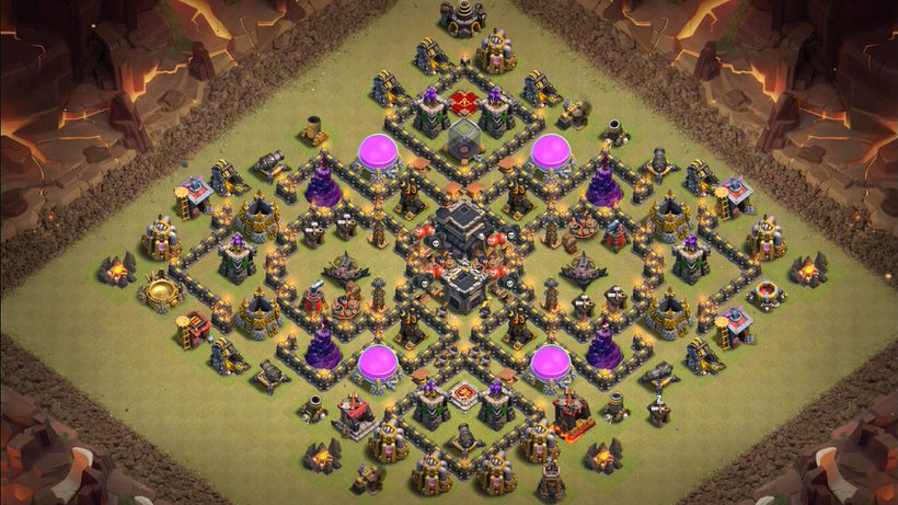 Town Hall 9 War Base layout by TReX