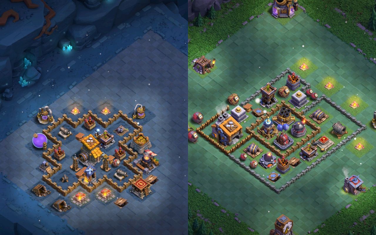 Builder Hall 9 Builder Base layout by B3}{RAD