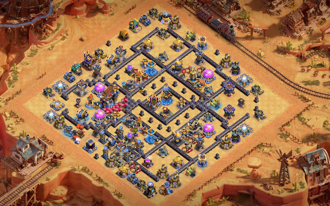 Town Hall 18 War Base layout by Kings Villa