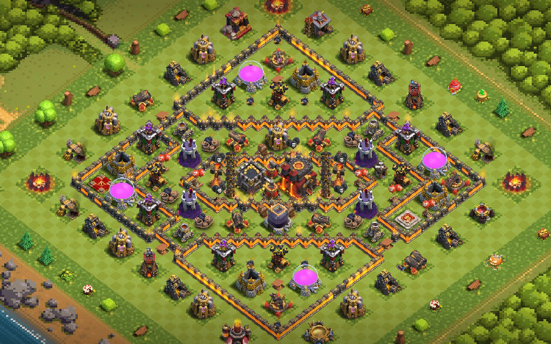 Town Hall 10 War Base layout by Burger⚔