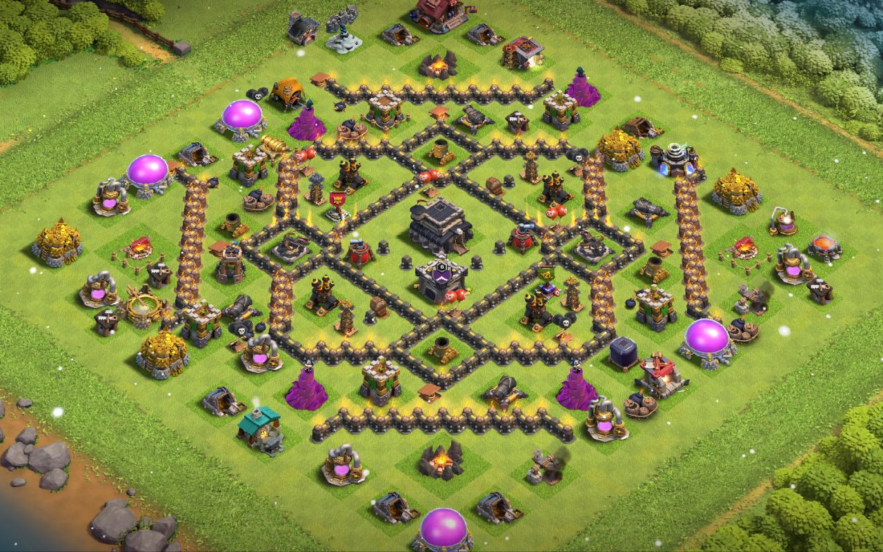 Town Hall 9 War Base layout by kaspr