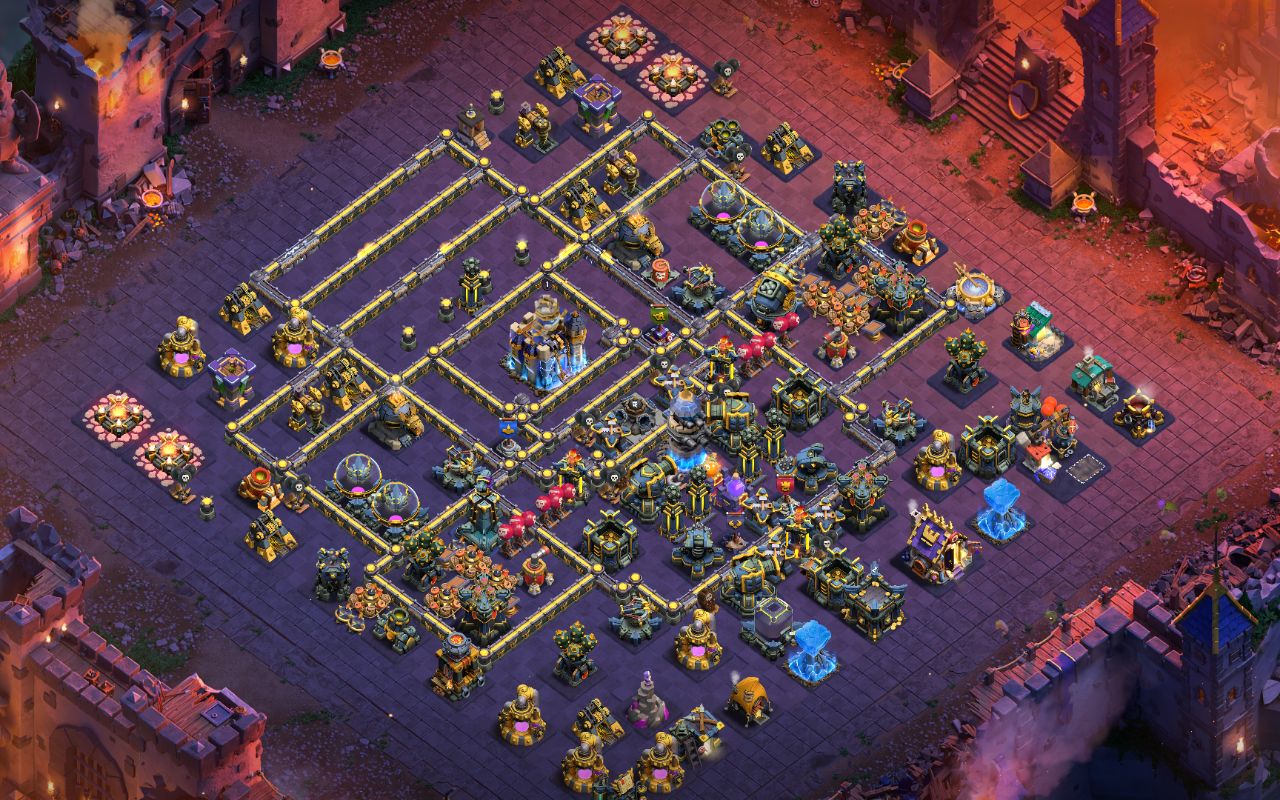 Town Hall 18 War Base layout by Sakib Akando