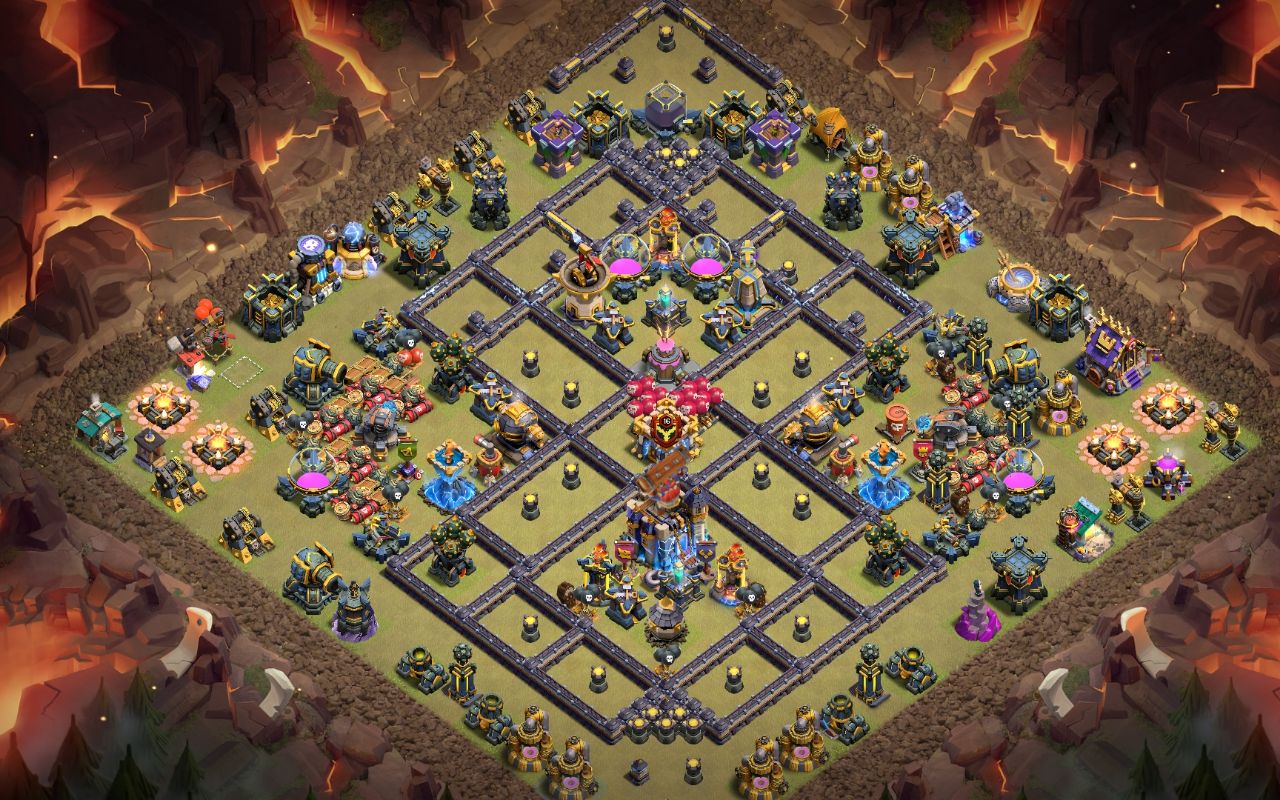 Town Hall 18 War Base layout by One Pice