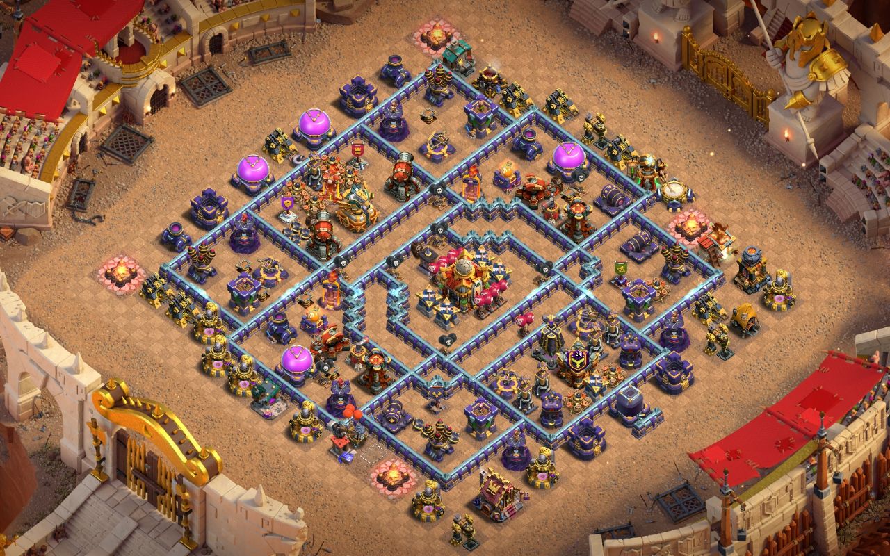 Town Hall 16 CWL Base layout by Bj Raihan