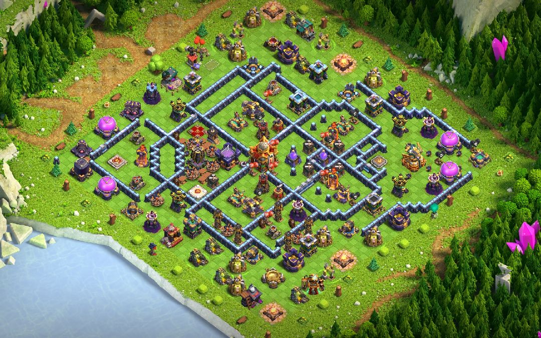 Town Hall 16 War Base layout by SONU