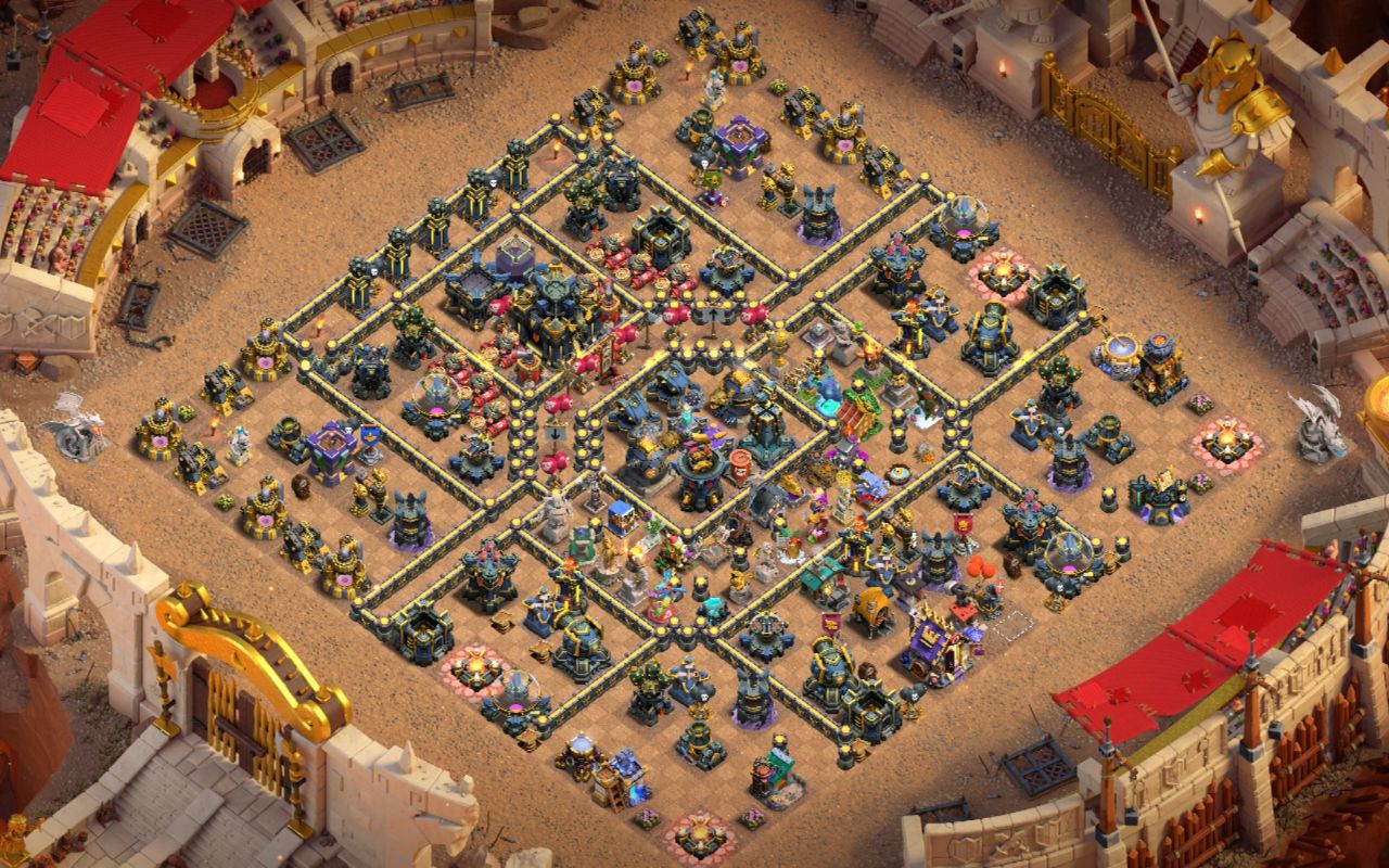 Town Hall 17 War Base layout by Mustafa
