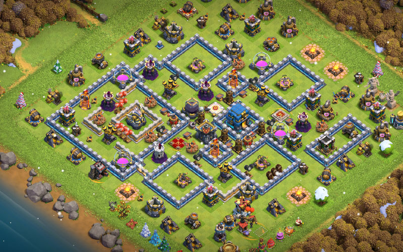 Town Hall 12 Hybrid Base layout by USER2056903