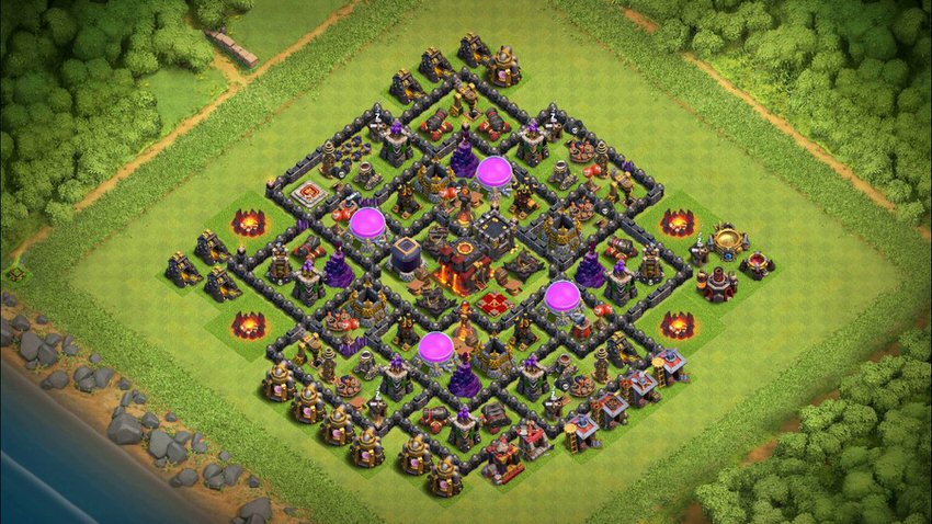 Town Hall 10 Farming Base layout by TReX