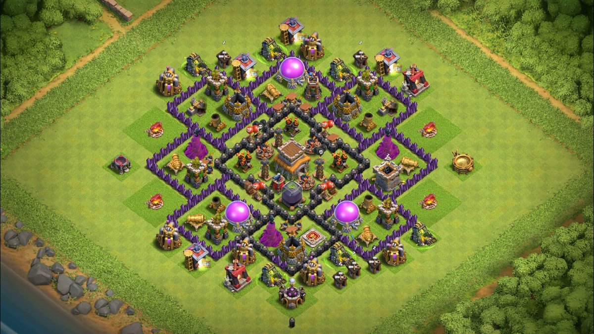 Town Hall 8 Hybrid Base layout by TReX