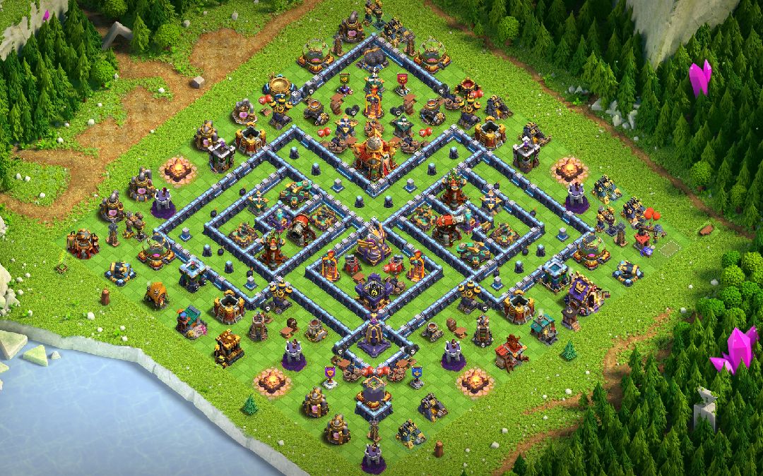 Town Hall 16 Hybrid Base layout by another world