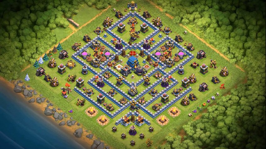 Town Hall 12 Trophy Base layout by TReX