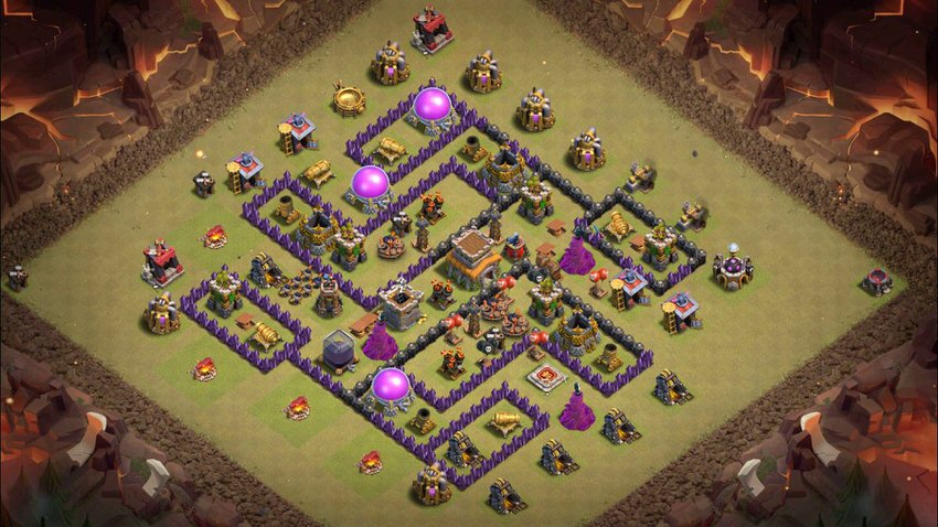 Town Hall 8 War Base layout by TReX