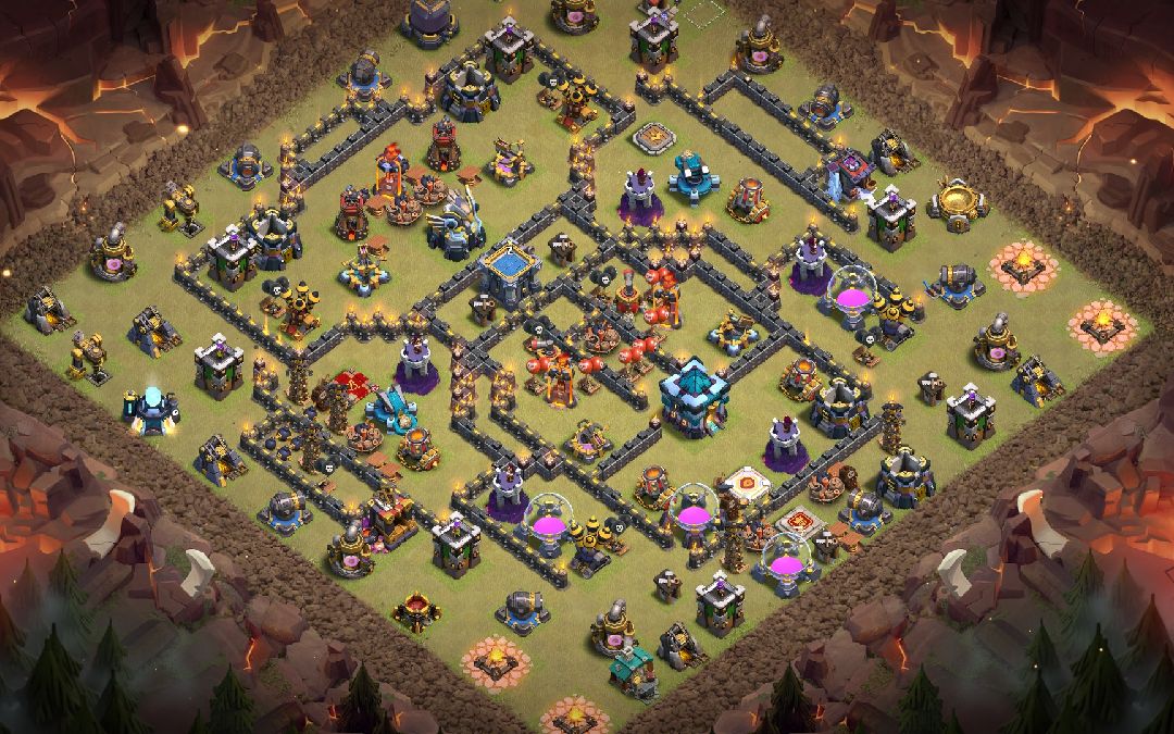 Town Hall 13 War Base layout by SONU