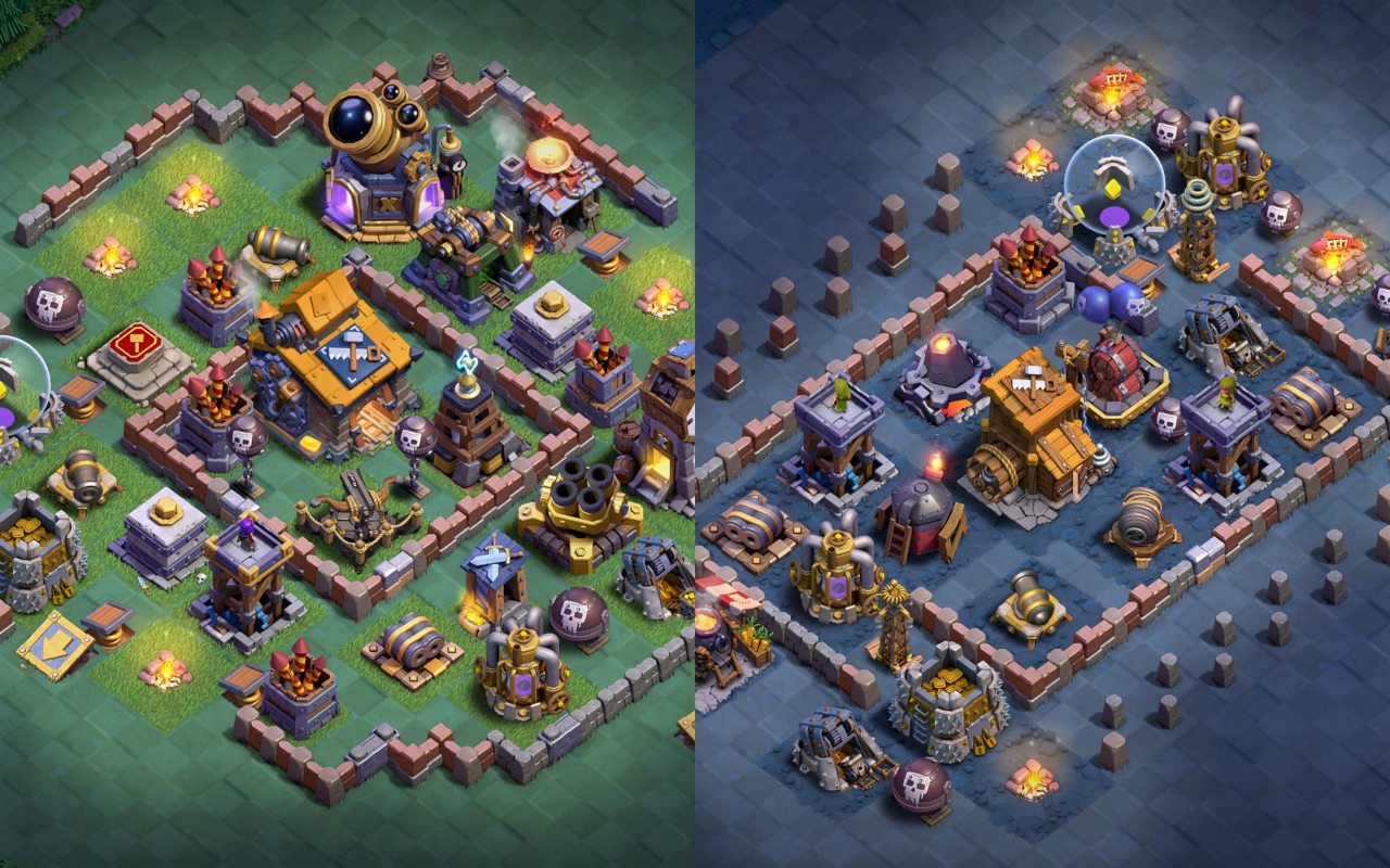 Builder Hall 10 Builder Base layout by Sn0w0wl