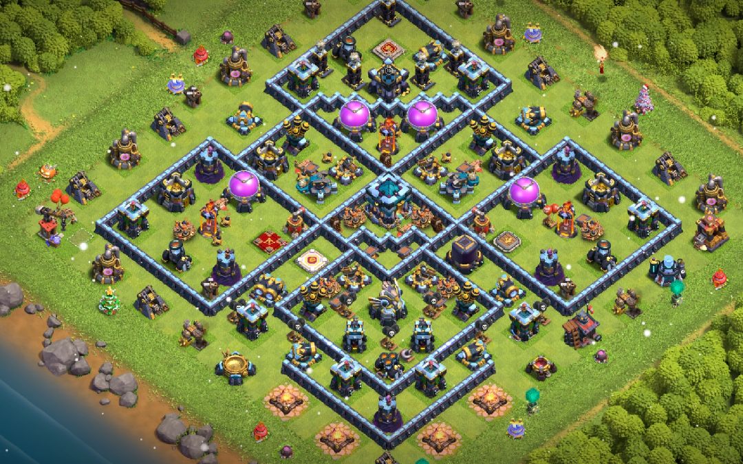 Town Hall 13 Trophy Base layout by ye