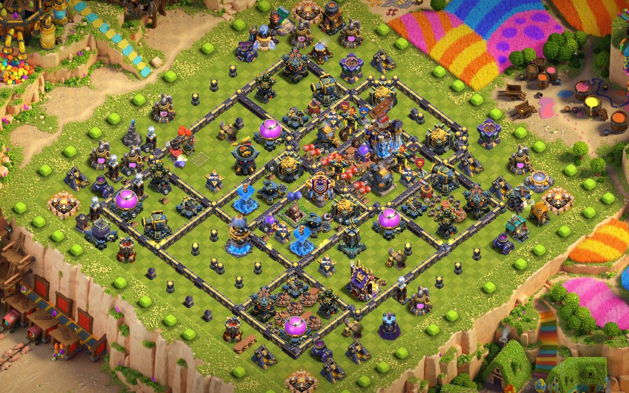 Town Hall 18 Trophy Base layout by Shakil Ahmed