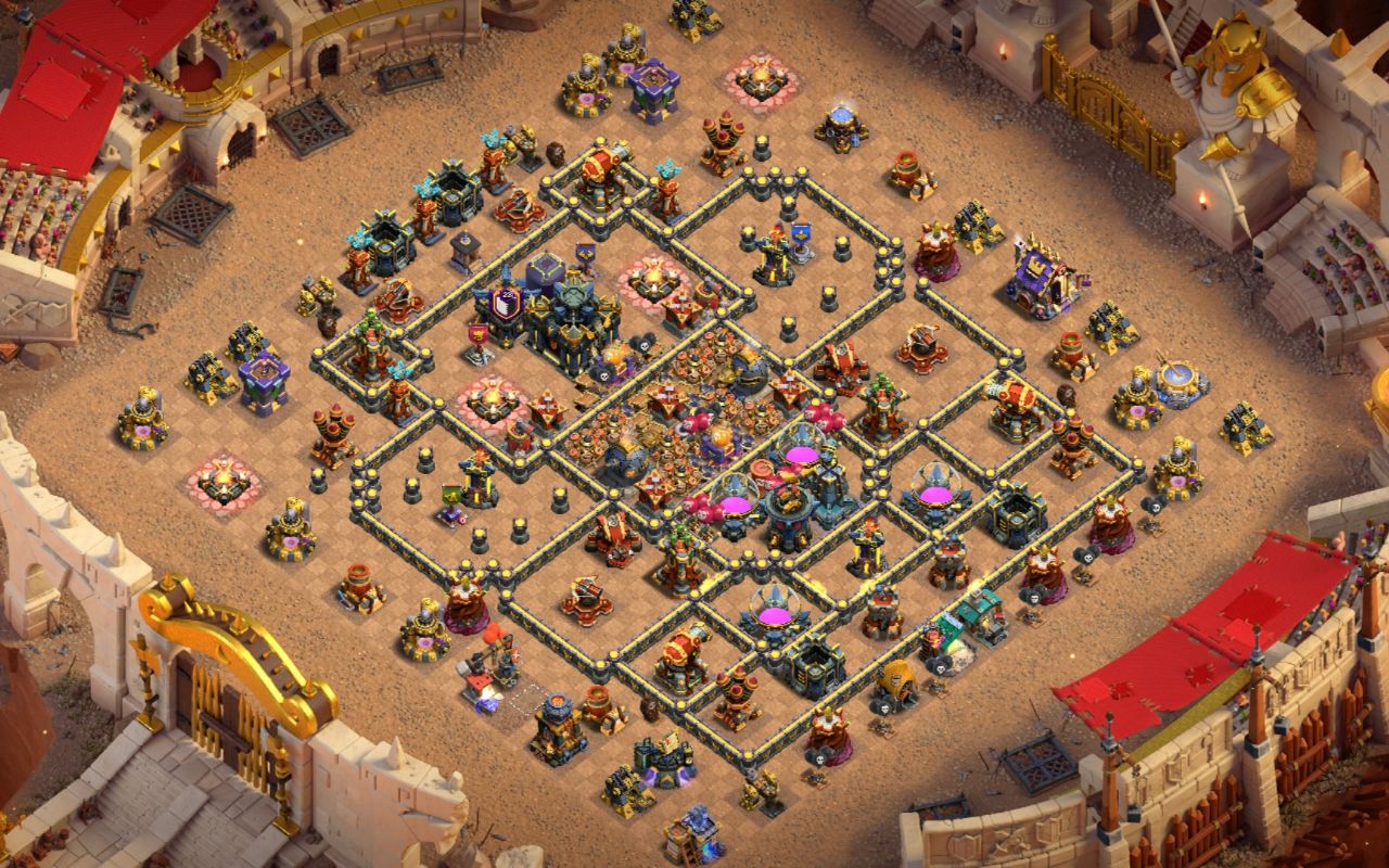 Town Hall 17 Trophy Base layout by Mustafa
