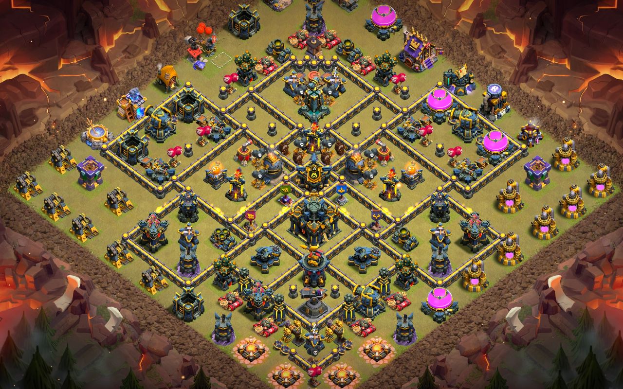 Town Hall 17 War Base layout by Jastineeex