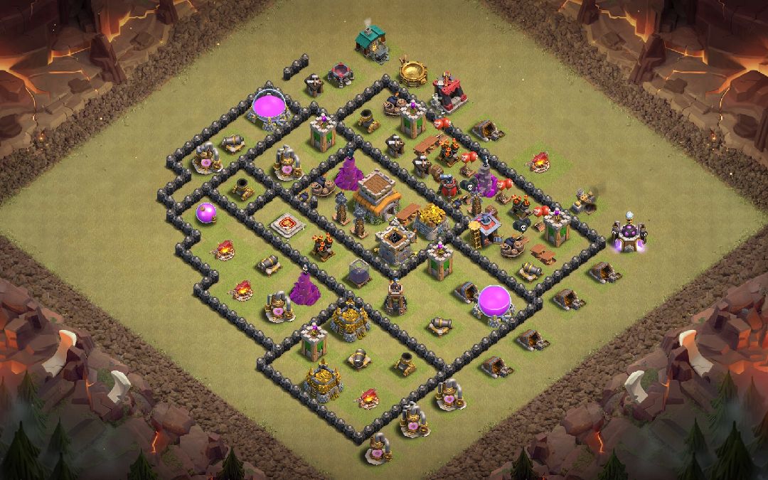 Town Hall 8 War Base layout by GUSTAVO LAYOUTS