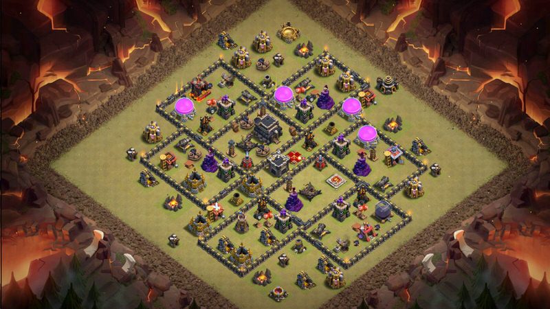 Town Hall 9 War Base layout by TReX