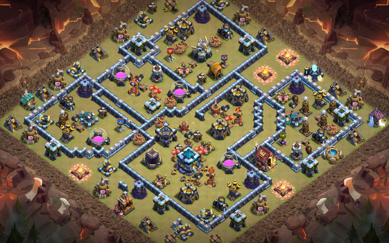 Town Hall 13 War Base layout by Jafar Sadiq