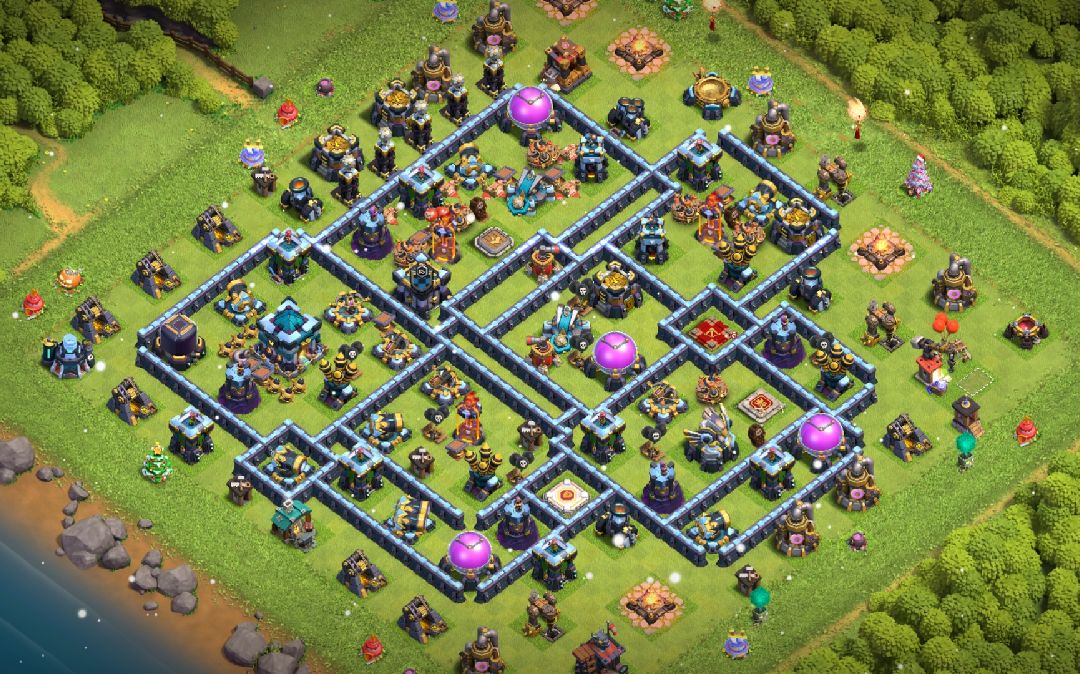 Town Hall 13 Trophy Base layout by ye