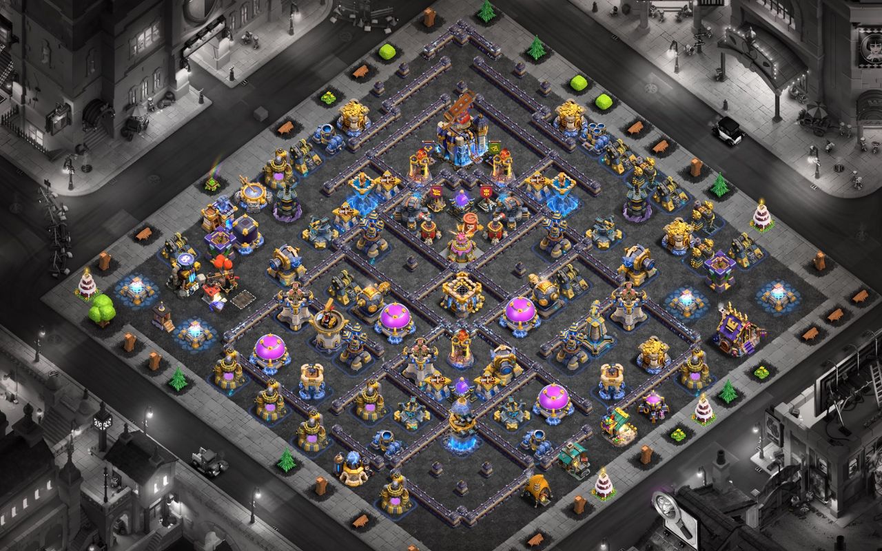 Town Hall 18 Trophy Base layout by XLR8