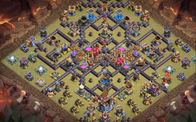 Town Hall 18 Trophy Base layout by sourena