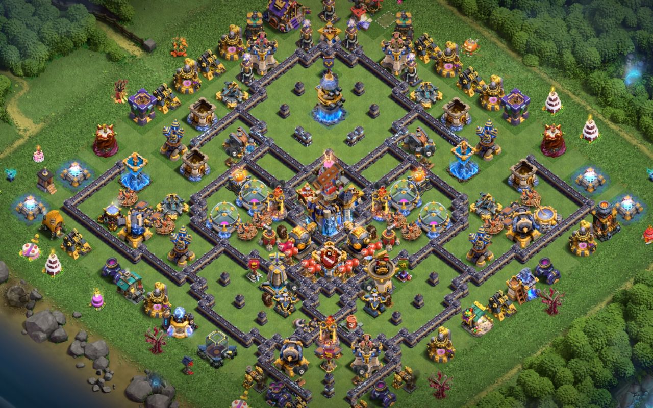 Town Hall 18 War Base layout by BH10