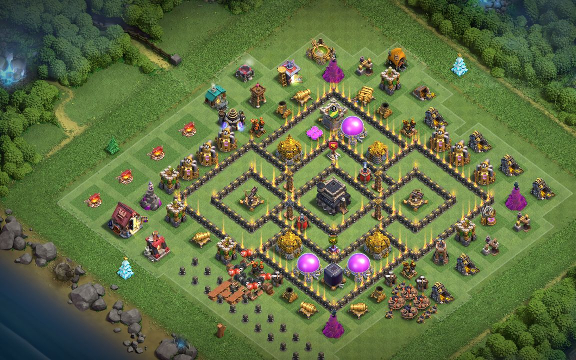 Town Hall 9 CWL Base layout by Anime