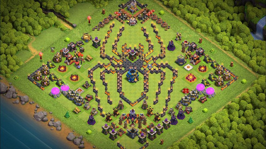 Town Hall 12 Fun Base layout by TReX